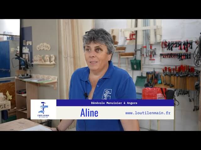 Les capsules de L'Outil en Main - Épisode 8 : Aline, Menuisière, bénévole à L’Outil en Main d’Angers | L'Outil en Main France