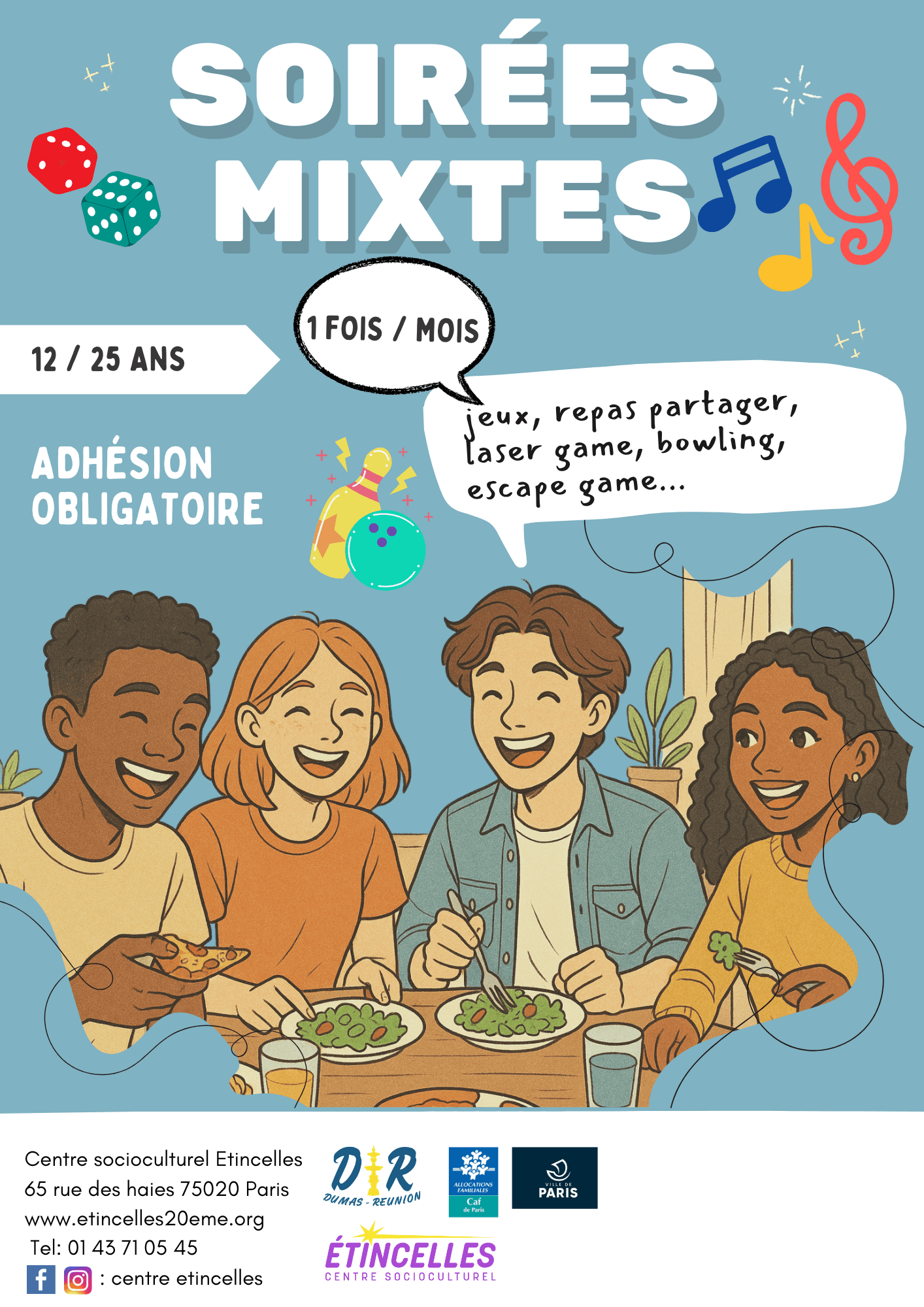 Soirées mixtes | Etincelles
