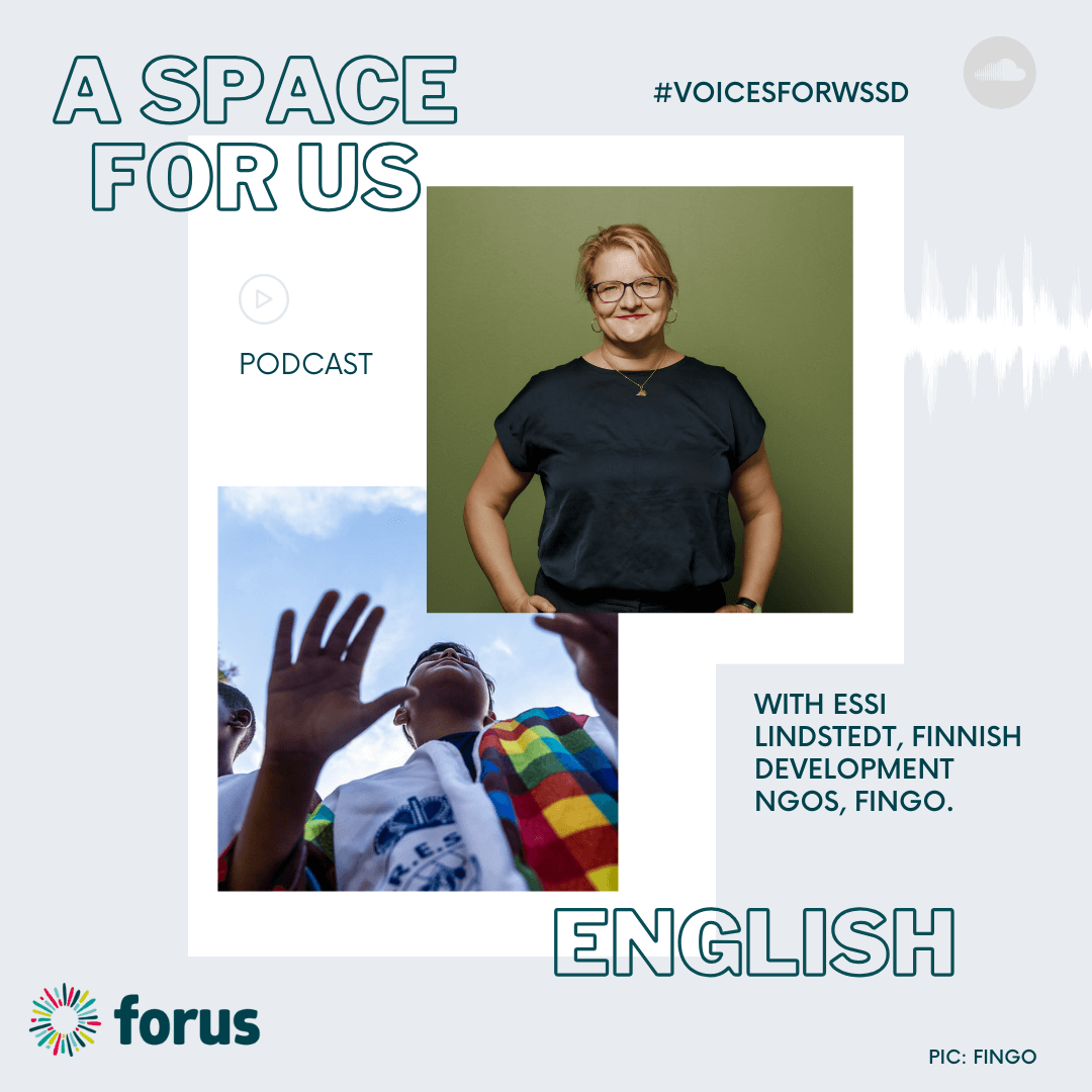 EN- Essi Lindstedt about the  Second World Summit for Social Development | Forus