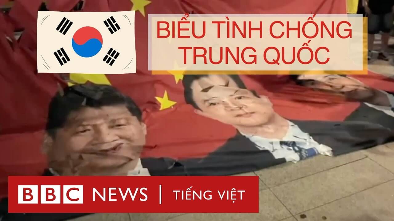 HÀN QUỐC: BIỂU TÌNH CHỐNG TRUNG QUỐC
