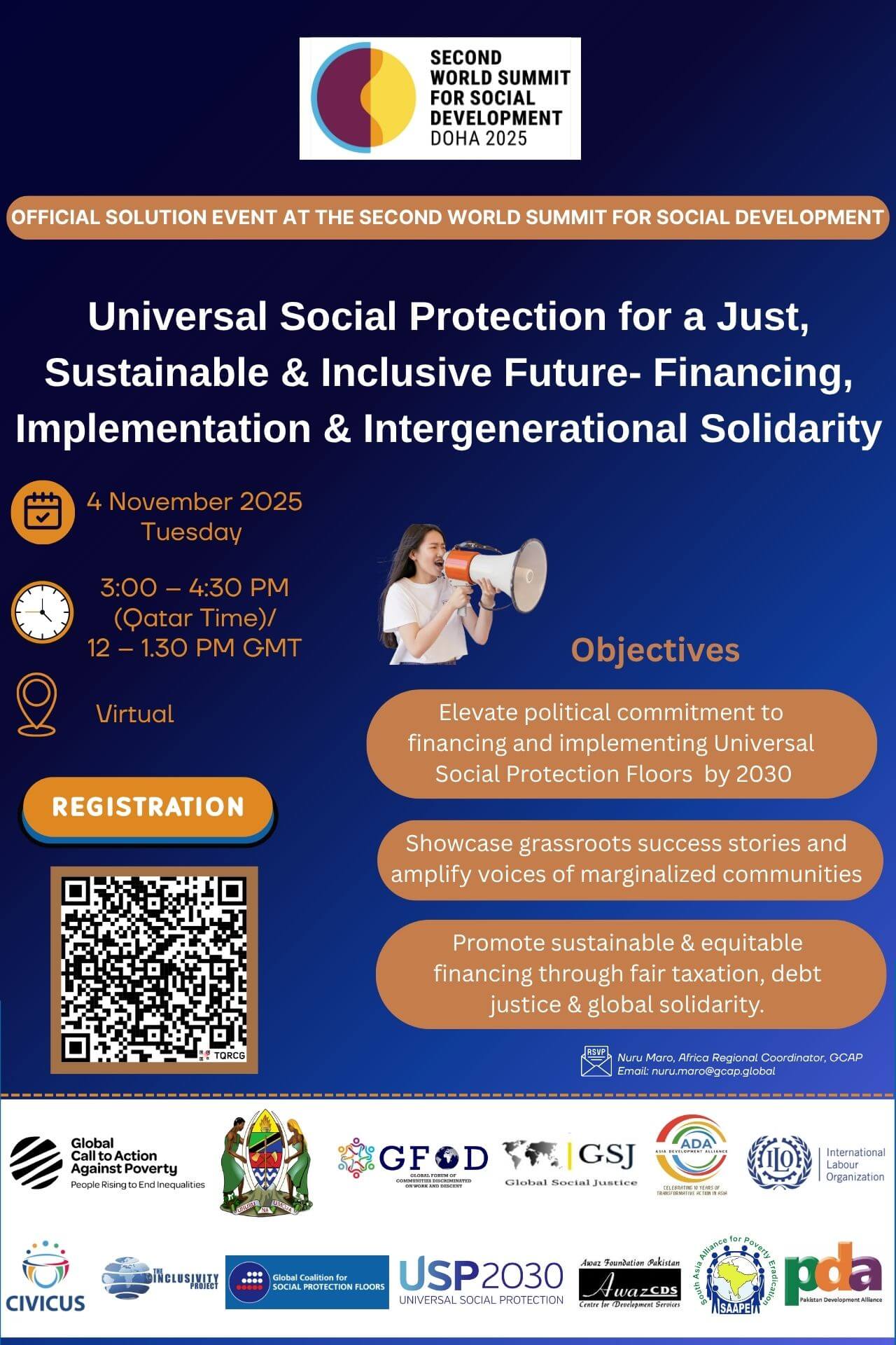 Official Solution Event (virtual): “Universal Social Protection for a Just, Sustainable and Inclusive Future- Financing, Implementation and Intergenerational Solidarity” | Forus