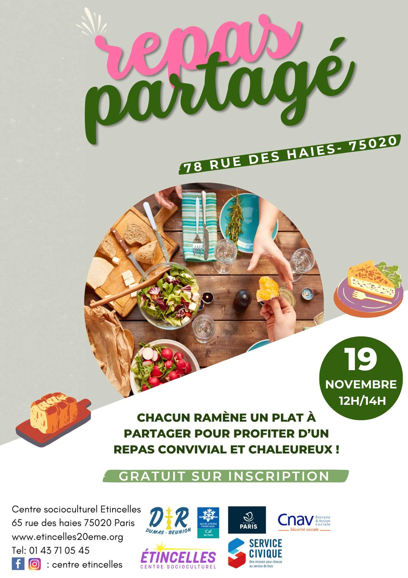Repas partagé | Etincelles