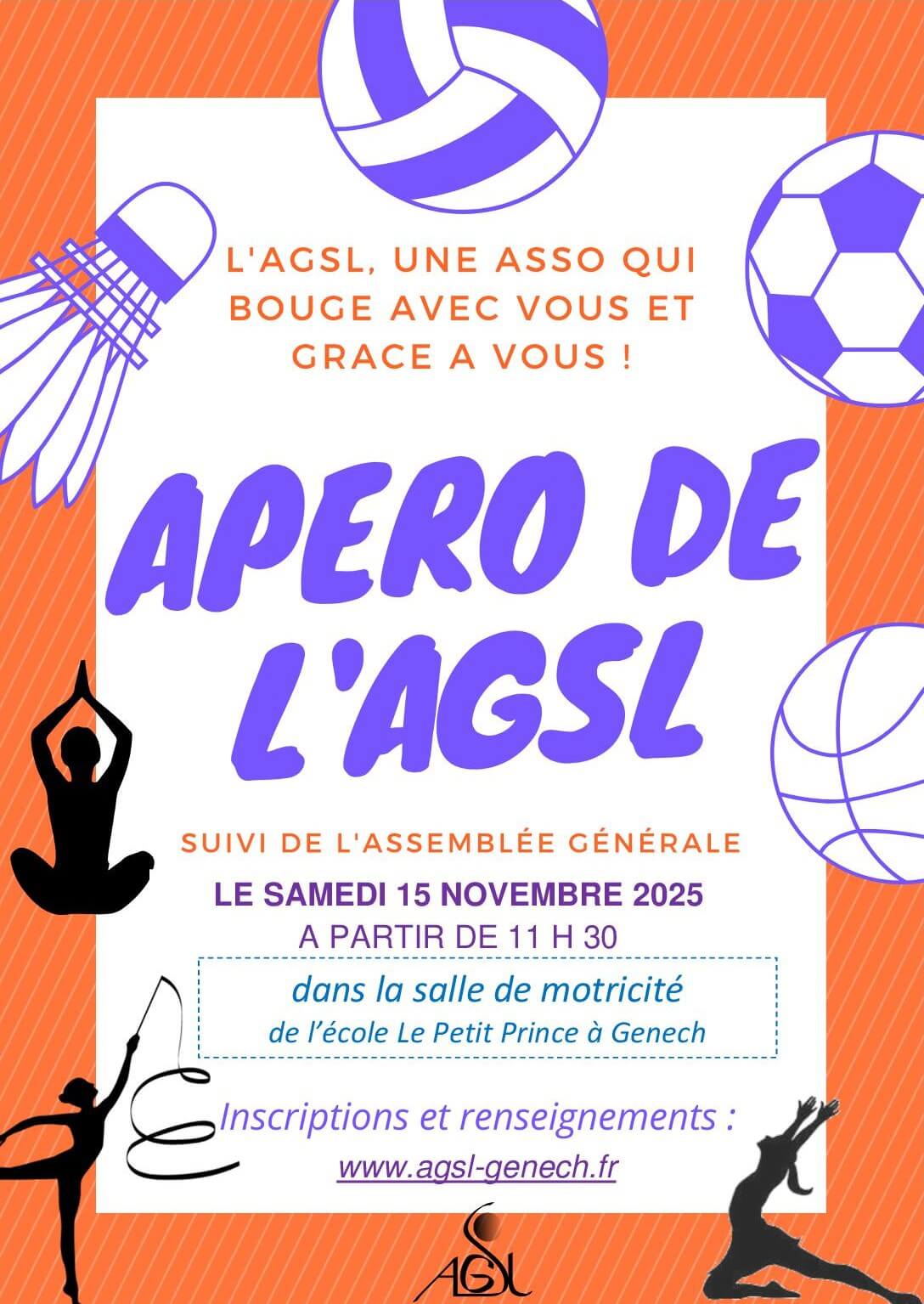 Apéro / AG AGSL - 15 novembre 2025 | AGSL