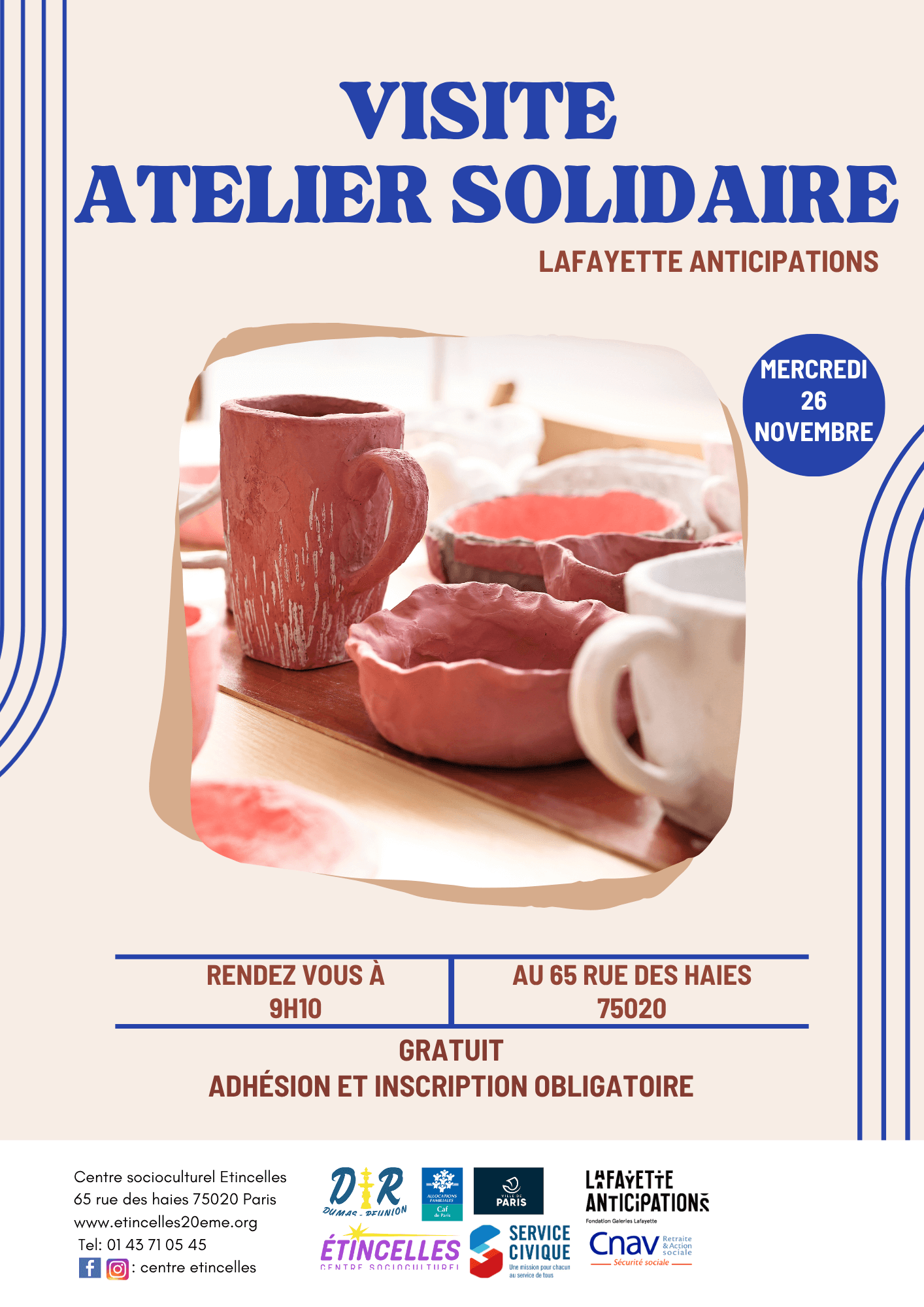 Atelier céramique solidaire | Etincelles