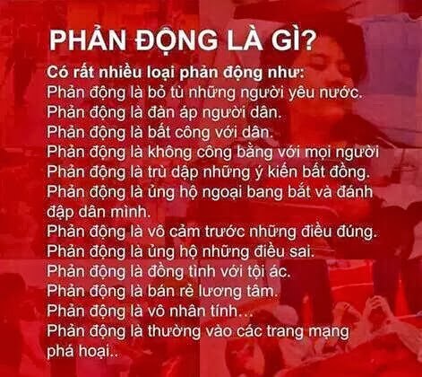 Phản đối chính sách của nhà chức trách là đồng nghĩa phản động ? | Vietnam Fraternité