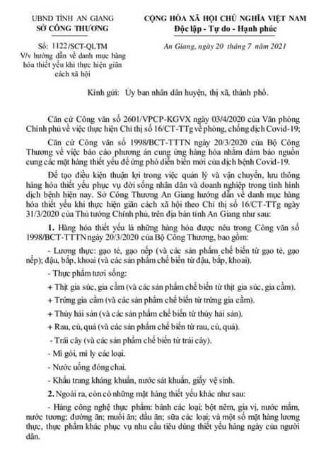 Thực phẩm là gì để gọi là ‘thiết yếu’ hay ‘không thiết yếu’ ? | Vietnam Fraternité