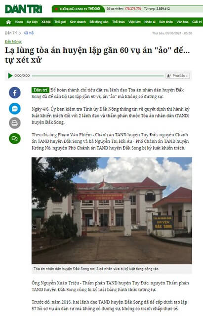 Thẩm phán mà gian dối thì làm sao mà ưu việt ? | Vietnam Fraternité