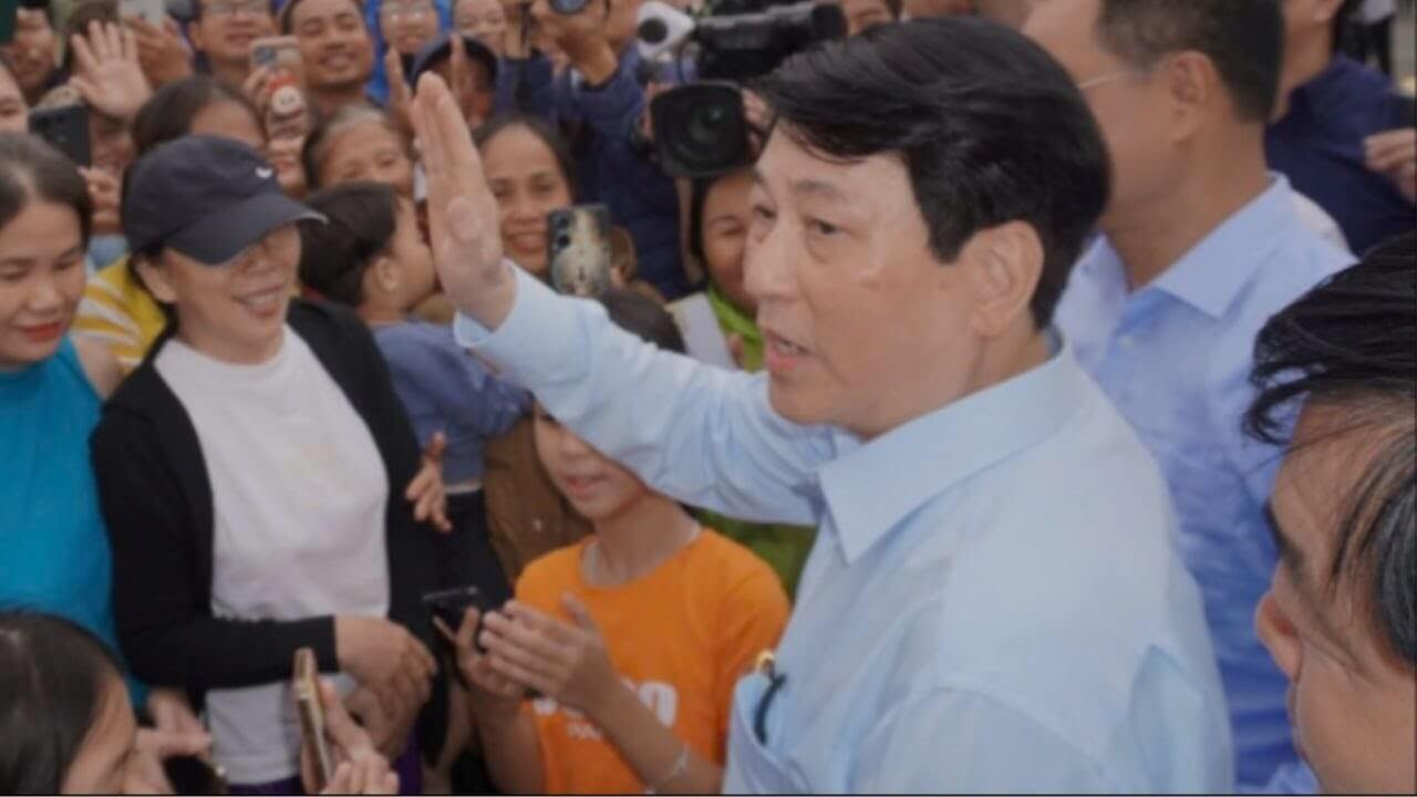 CTN Lương Cường về thăm Gò Nổi bị lũ lụt, ấn tượng CTN giải thích Hội nghị TƯ 14!