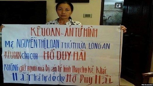Vụ án Hồ Duy Hải và hệ thống luật Việt Nam | Vietnam Fraternité