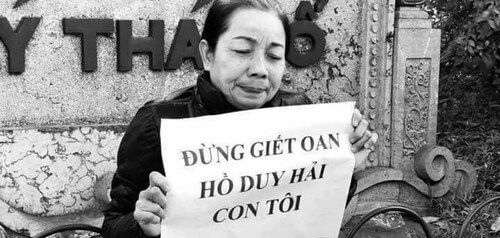 Vụ Hồ Duy Hải : chúng muốn thằng bé thế mạng cho… | Vietnam Fraternité