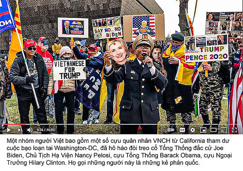 Cờ Việt Nam Cộng Hòa trong cuộc bạo động tại trụ sở Quốc hội Hoa Kỳ | Vietnam Fraternité