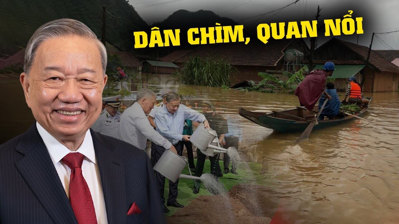 Tô Lâm và chuyến công du… trồng cây giữa lúc dân vật lộn trong biển lũ