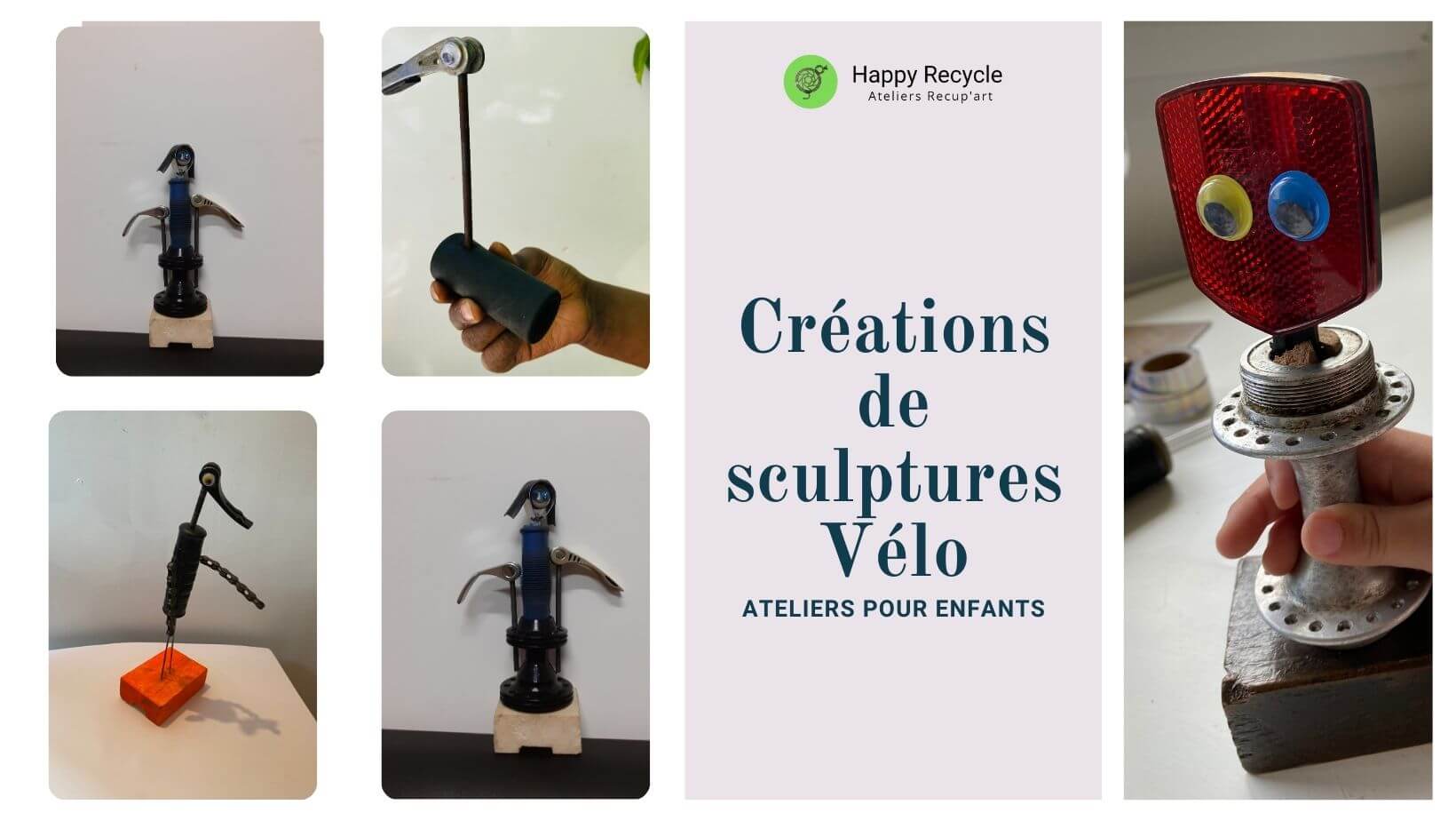 Création de sculptures à partir de pièces de vélo récupérées - Nathalie Thillay | La Venelle