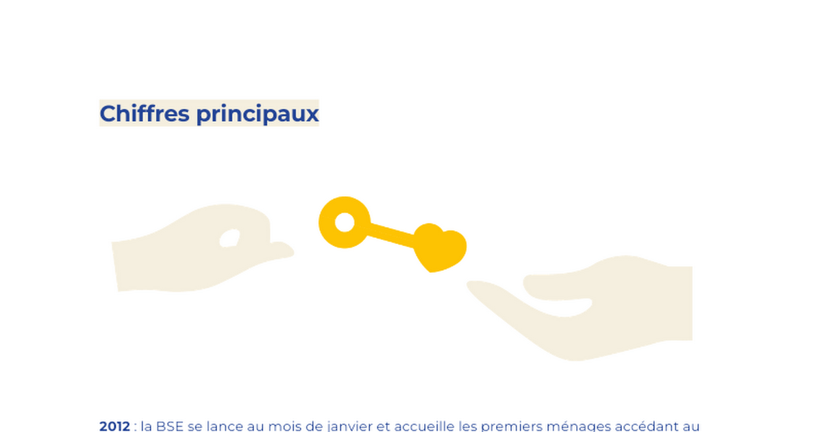Principaux chiffres BSE | Emmaüs Défi