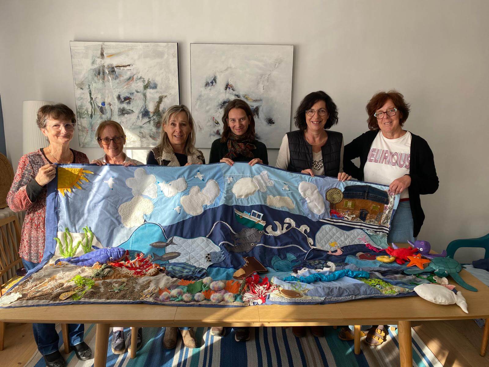 Un Tapis à Histoires pour la Médiathèque de Saint-Nazaire | Au Bonheur des Bennes - recyclerie de l'estuaire