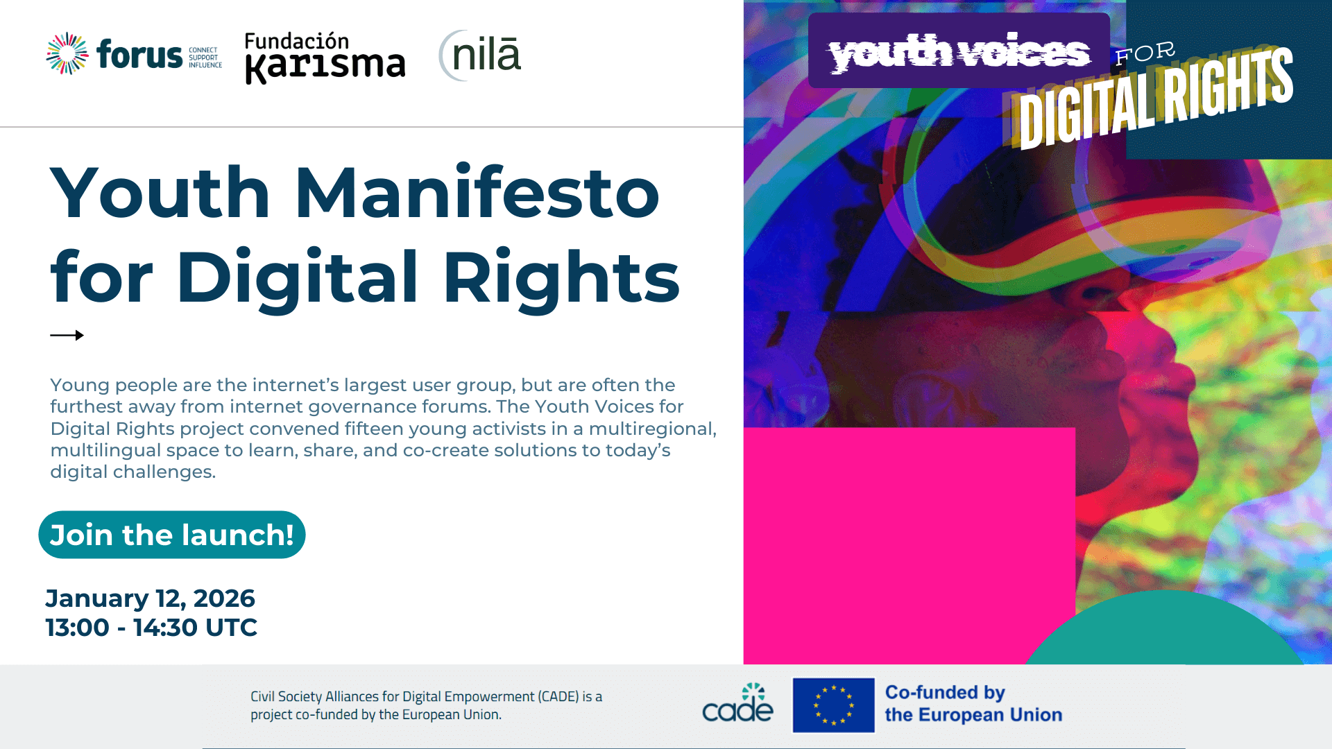 CADE Youth Voices for Digital Rights - Virtual Open House | Forus
