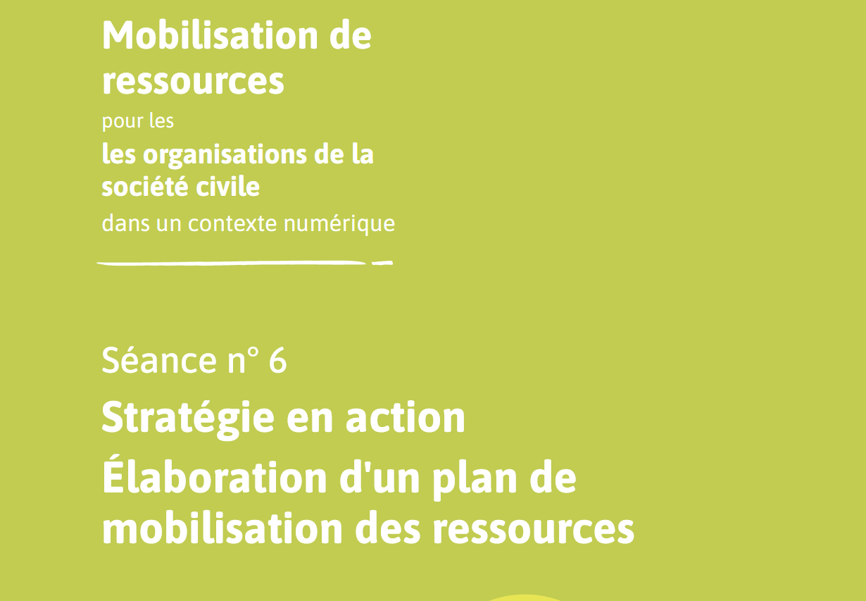 M3_S6 - Strategy in Action Developing a Resource Mobilization Plan - Facilitator's Guide | Forus
