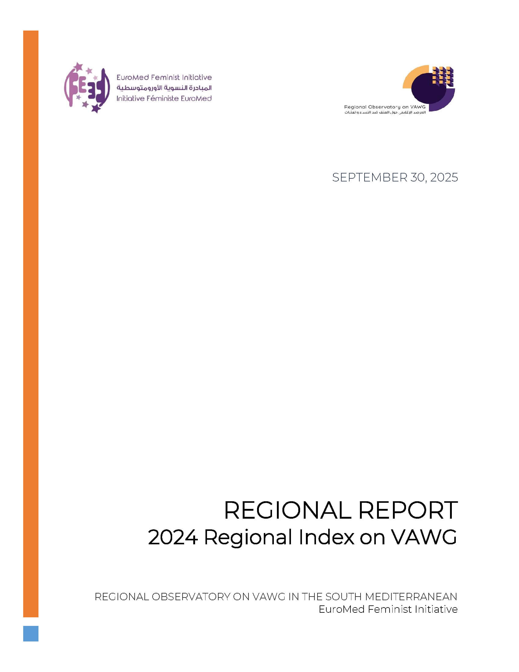 Regional Report on the 2024 Regional Index on Violence Against Women and Girls (VAWG) in the Middle East and North Africa | EFI - EuroMed Feminist Initiative