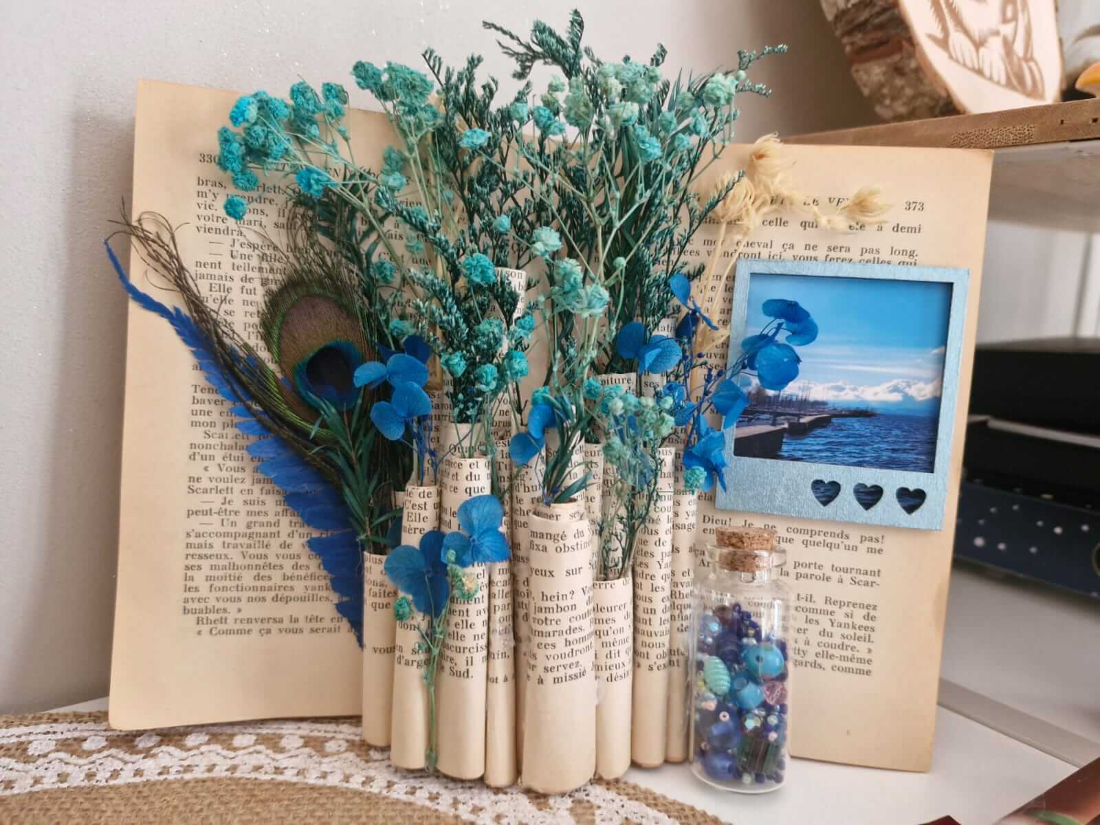 atelier livre customisation vase | Au Bonheur des Bennes - recyclerie de l'estuaire