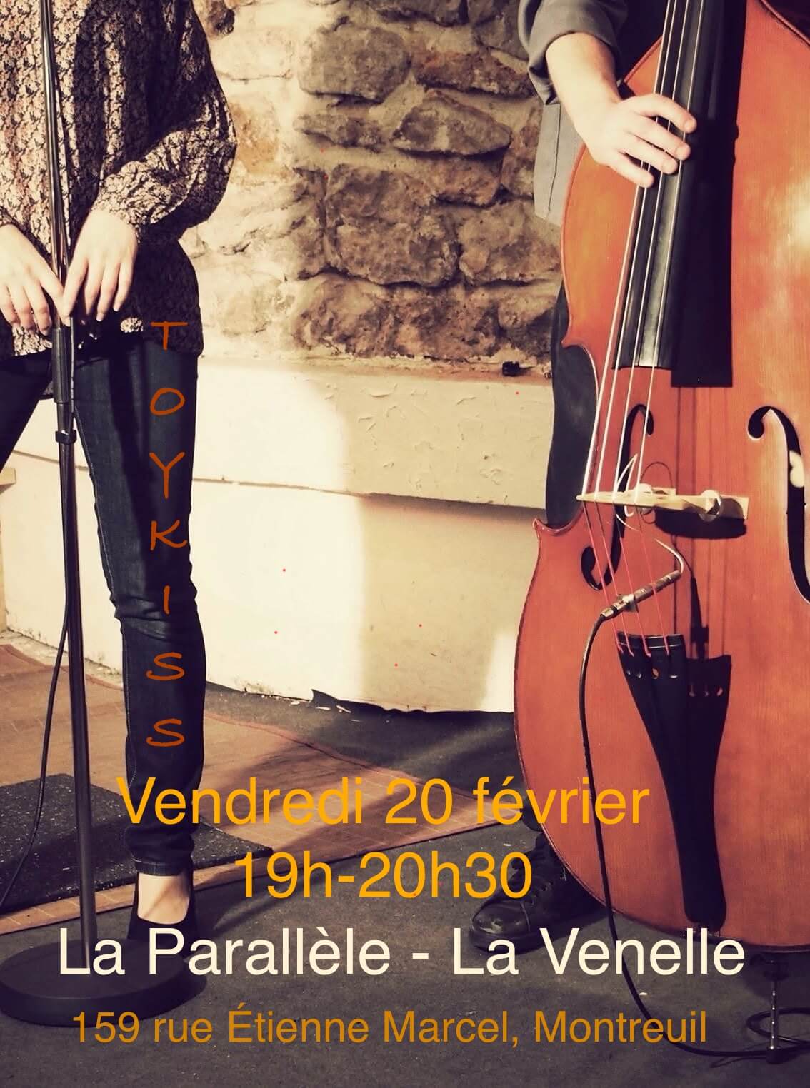 concert - Toykiss - contrebasse -voix | La Venelle