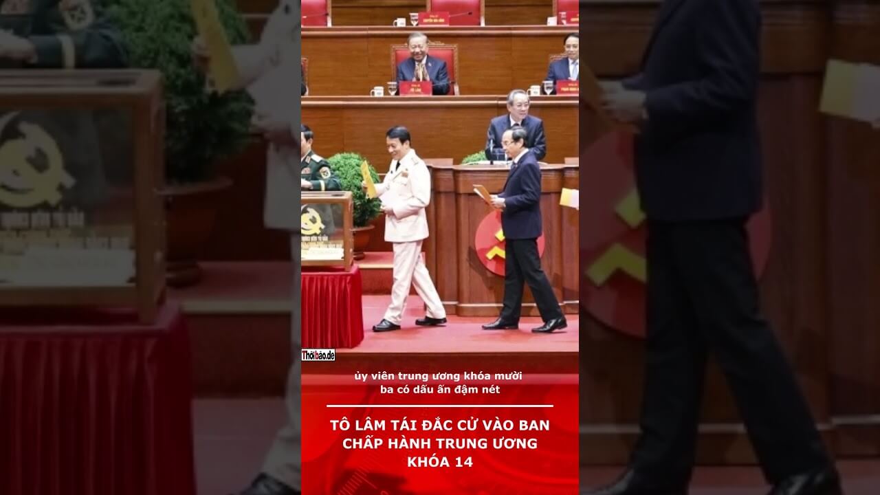 Tô Lâm tái đắc cử vào Ban Chấp hành Trung ương khóa 14
