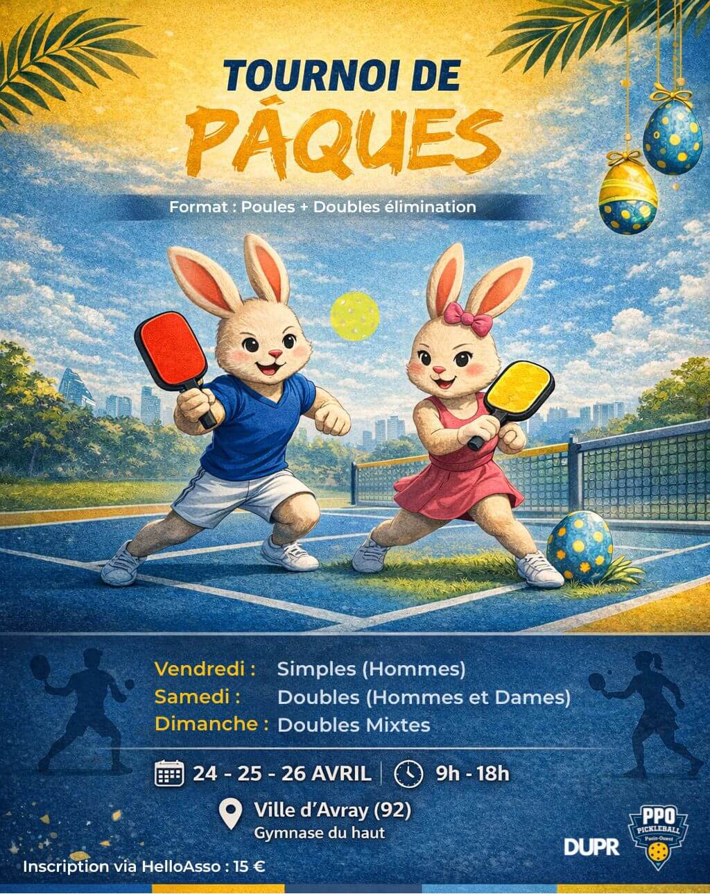 Tournoi de Pâques PPO | Pickleball France