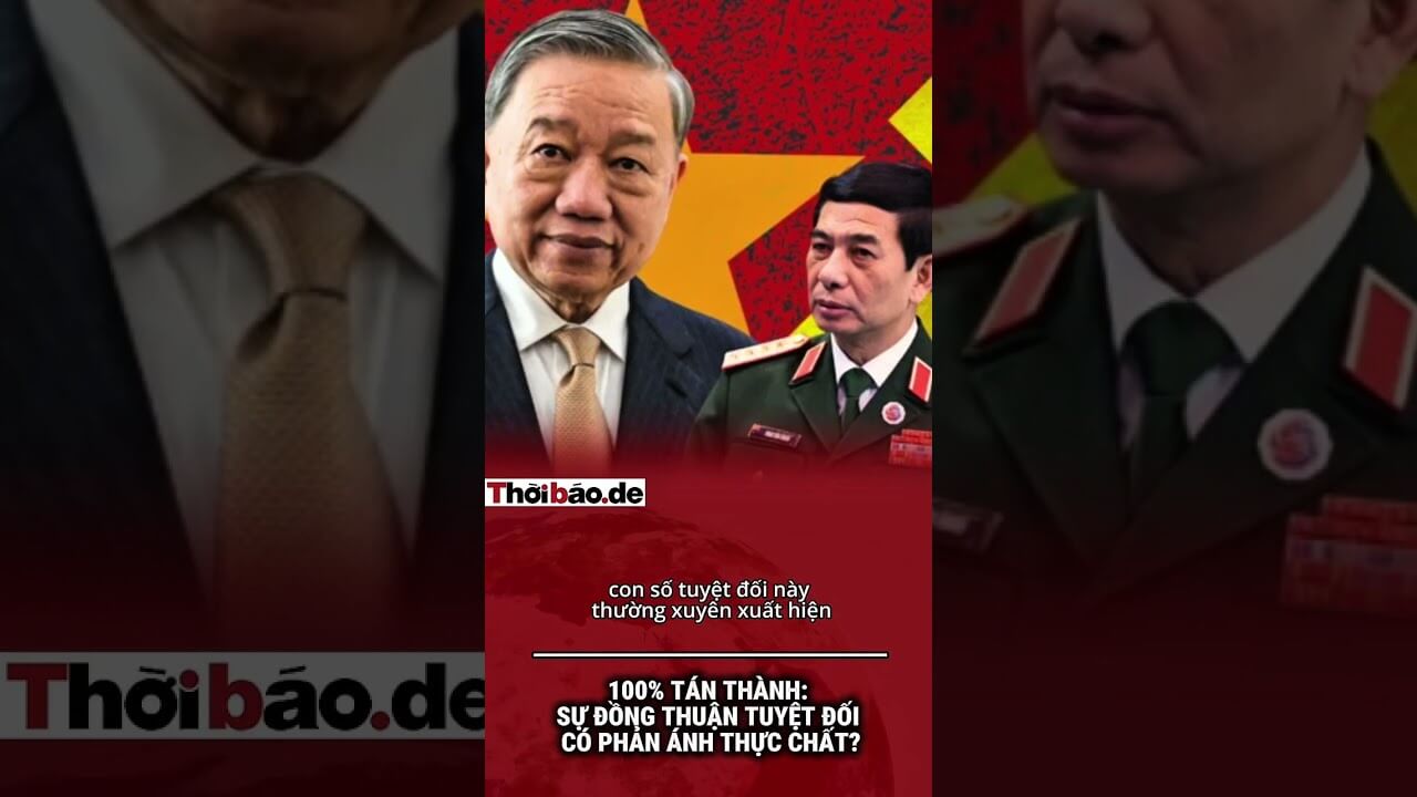 100% TÁN THÀNH: SỰ ĐỒNG THUẬN TUYỆT ĐỐI CÓ PHẢN ÁNH THỰC CHẤT?