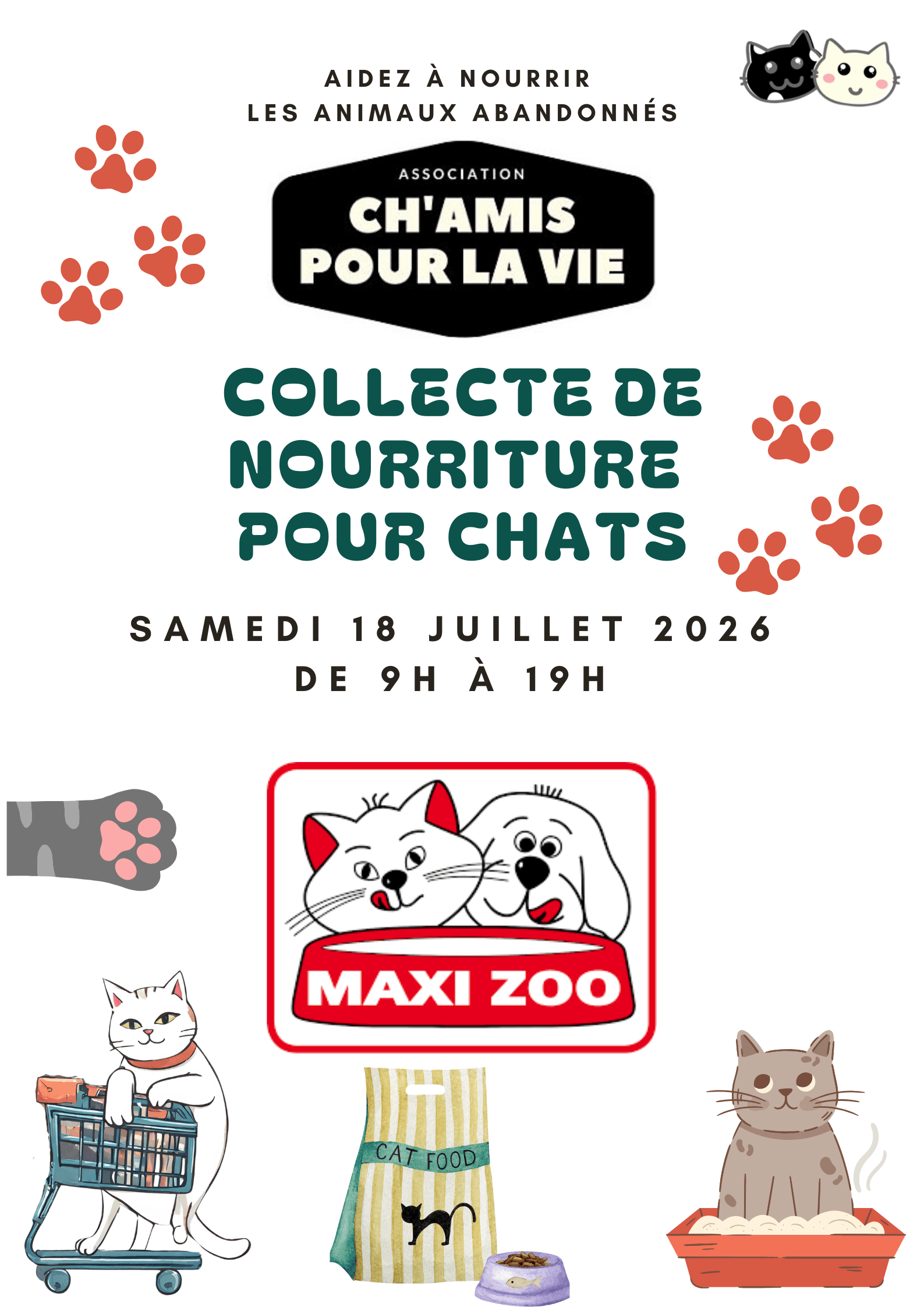 Collecte MAXIZOO | Ch'amis pour la vie
