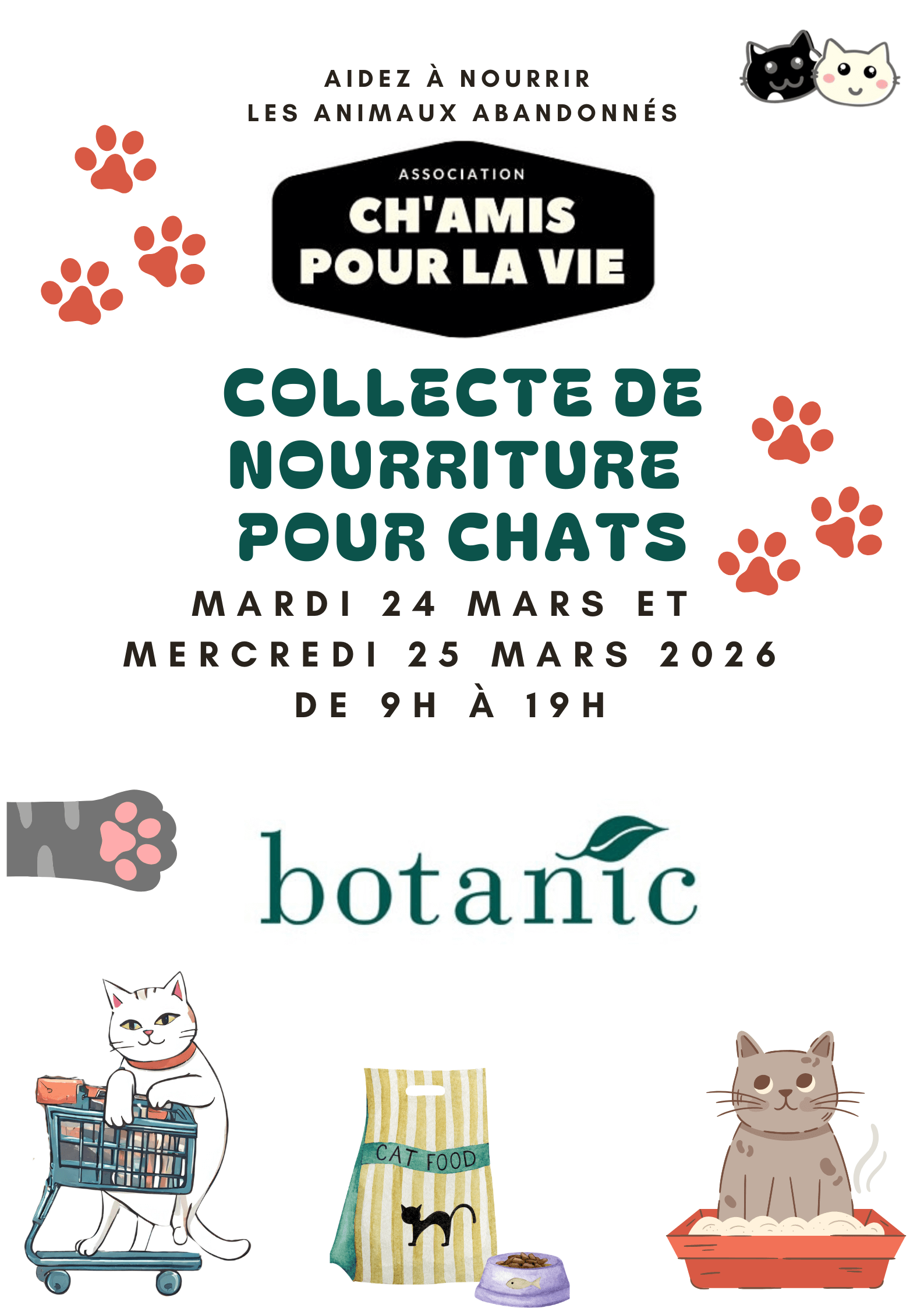COLLECTE DE NOURRITURE BOTANIC | Ch'amis pour la vie