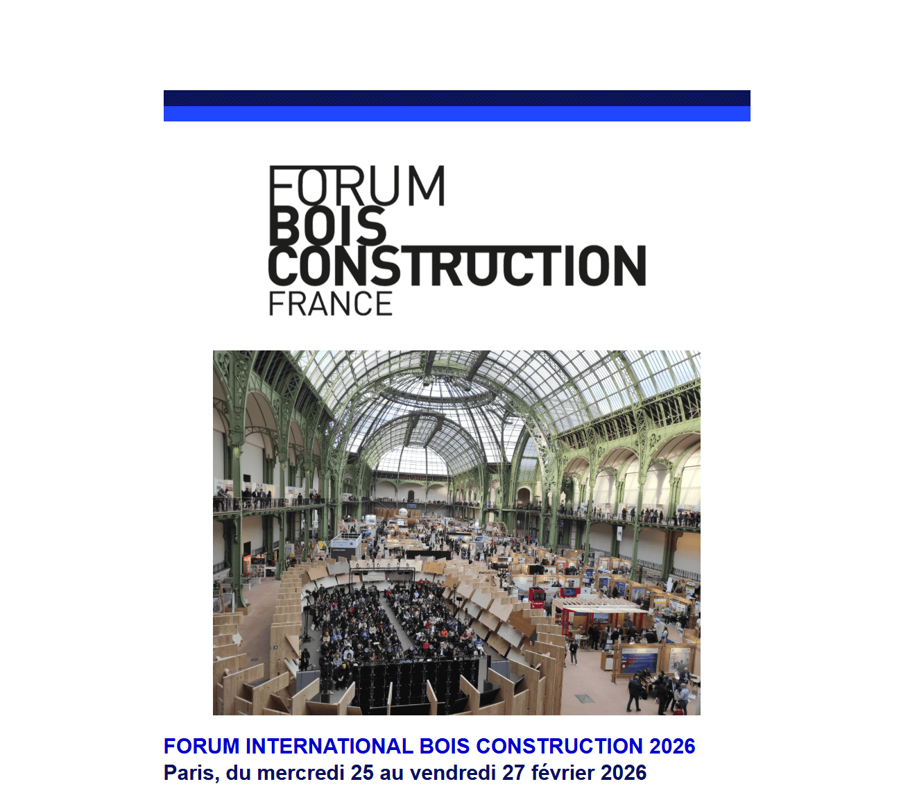 FORUM BOIS CONSTRUCTION | La Région SUD à l'honneur : usages du Cèdre de l'Atlas et mission France Bois 2030 | 26 et 27 février 2026 | Fibois Sud