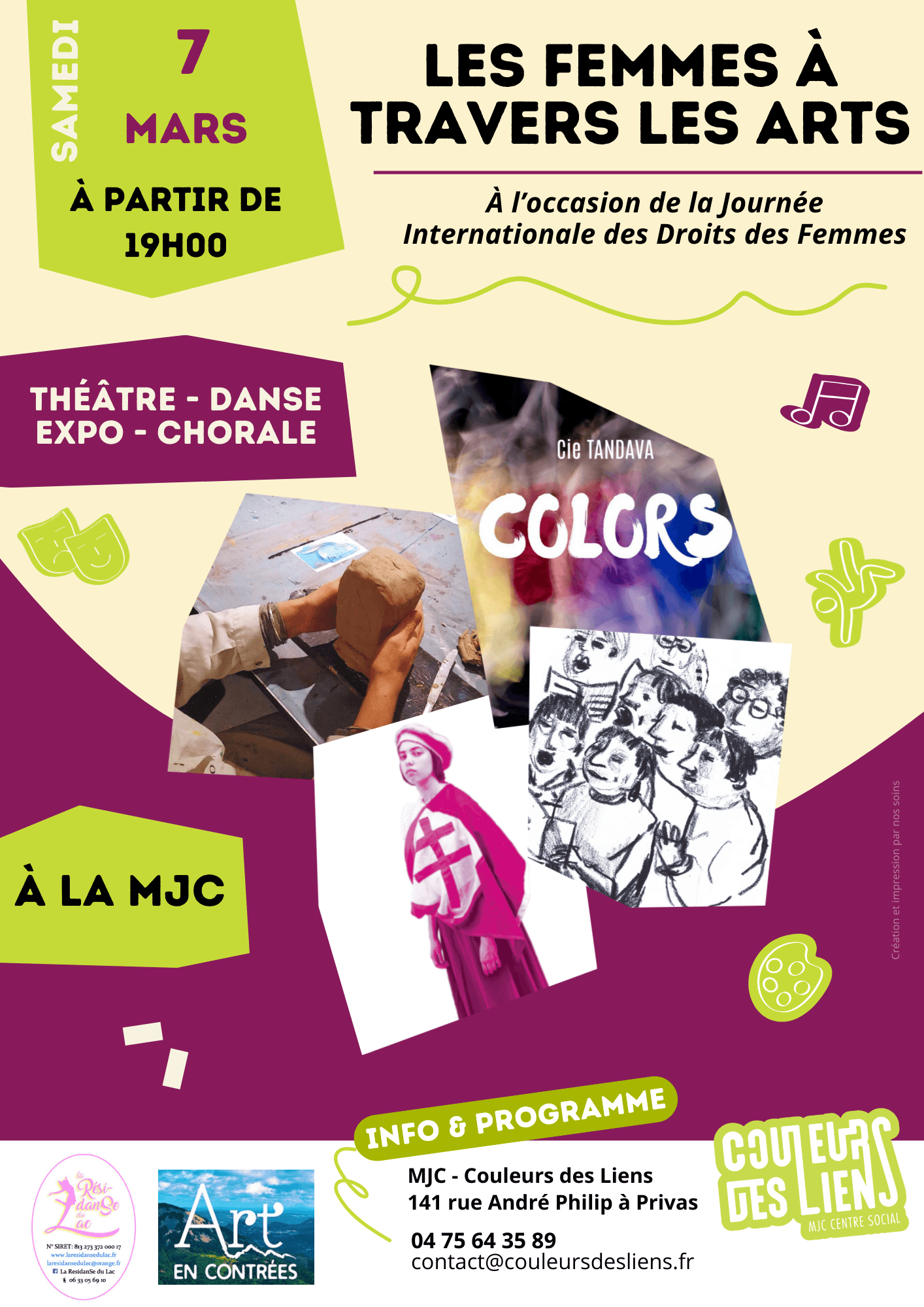 Temps fort culturel - Les femmes au travers des arts | Couleurs des Liens