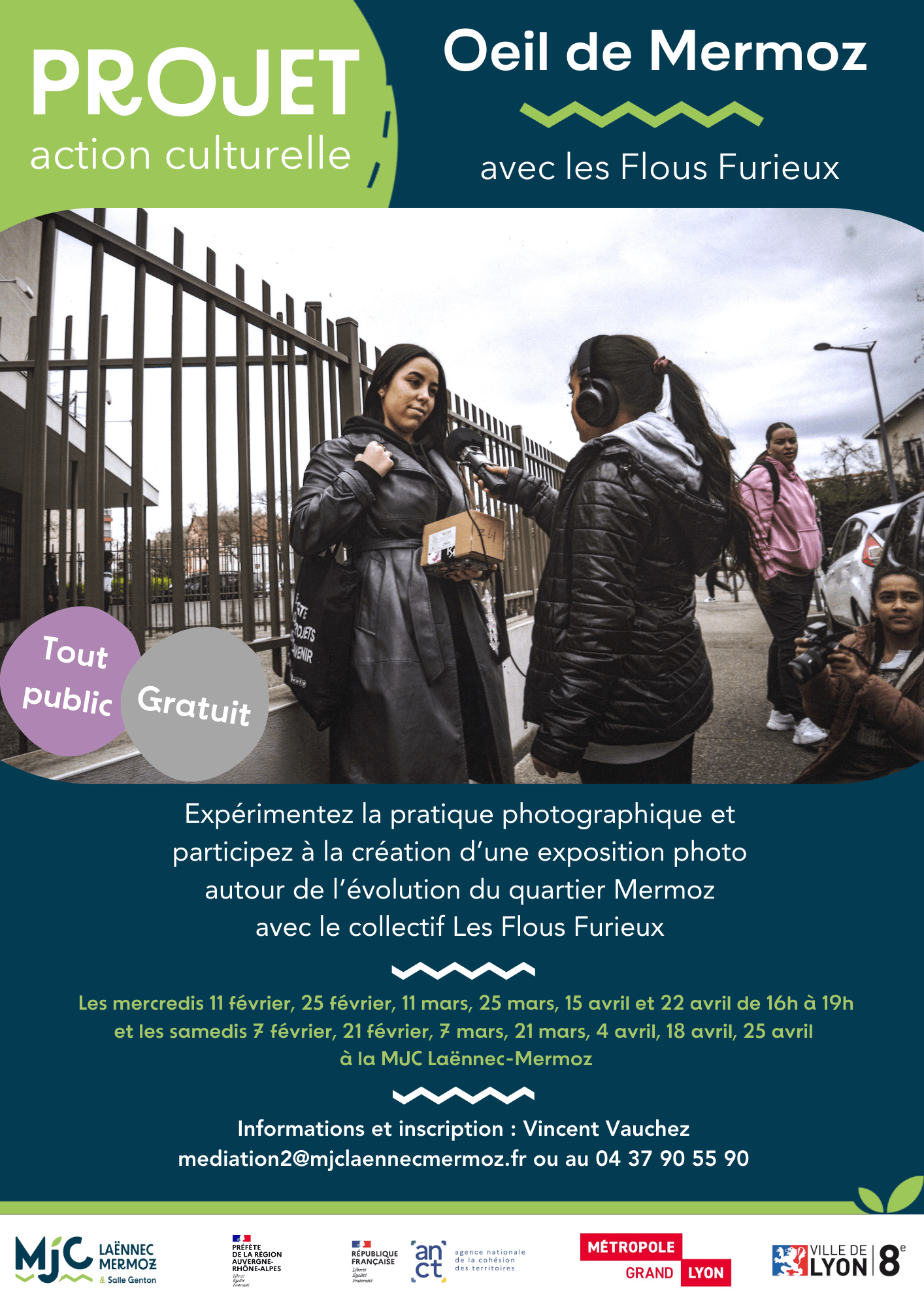 Atelier photo dans le cadre du projet "L'OEil de Mermoz" | Epi c'est bon
