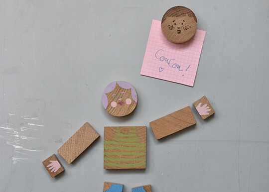 Atelier bois / Magnets bonhommes / 15 € | La Venelle
