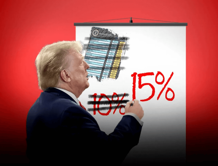 Nỗi khùng, Donald Trump tự ý đẩy mức thuế quan toàn cầu lên 15% | Vietnam Fraternité