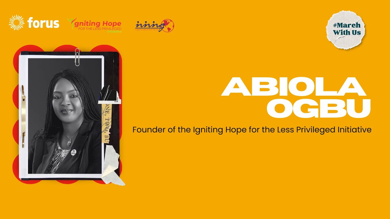#MarchWithUs - Abiola Ogbu on why it is important to support women and fight for gender equity | Forus