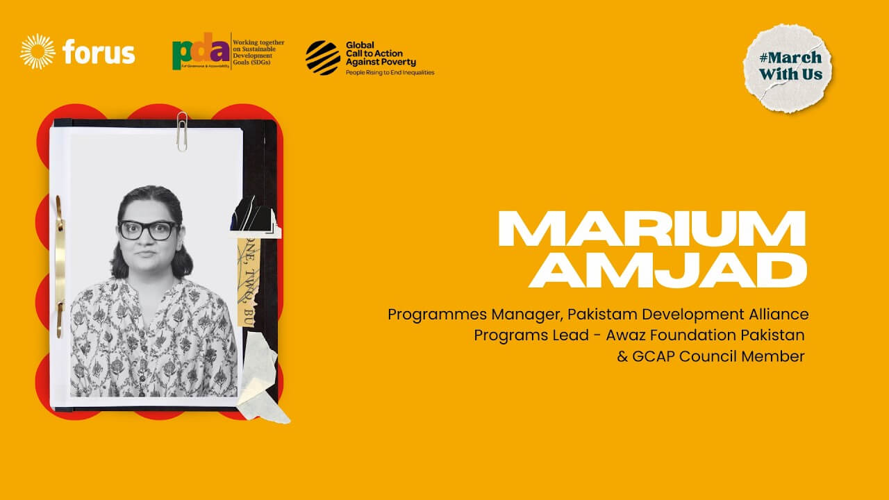 #MarchWithUs - Marium Amjad on Collective Action and Feminist Leadership in Pakistan | Forus