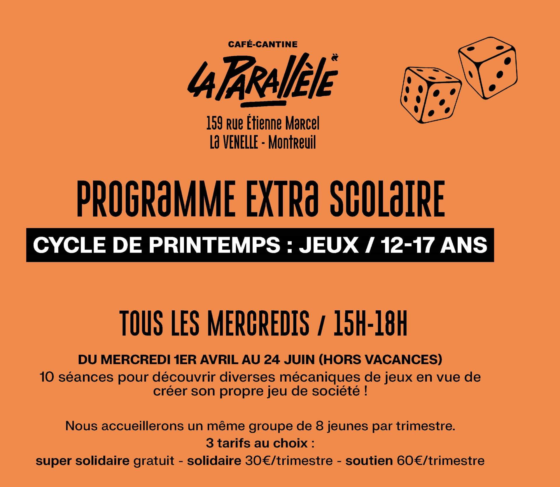 ATELIERS EXTRA SCOLAIRES / Cycle jeux / 12-17 ans | La Venelle