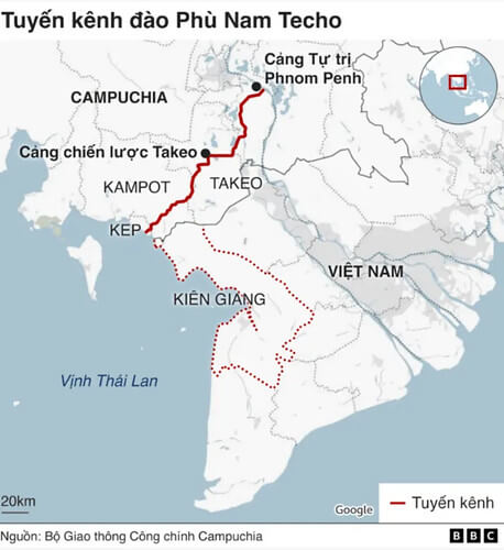 Dự án kinh đào Funam Techo của Cambodia | Vietnam Fraternité