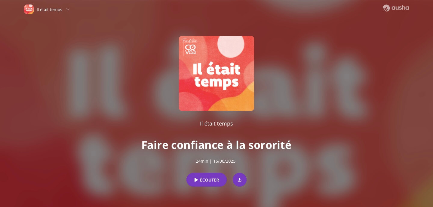 Podcast "Il était temps" | Une Voix Pour Elles