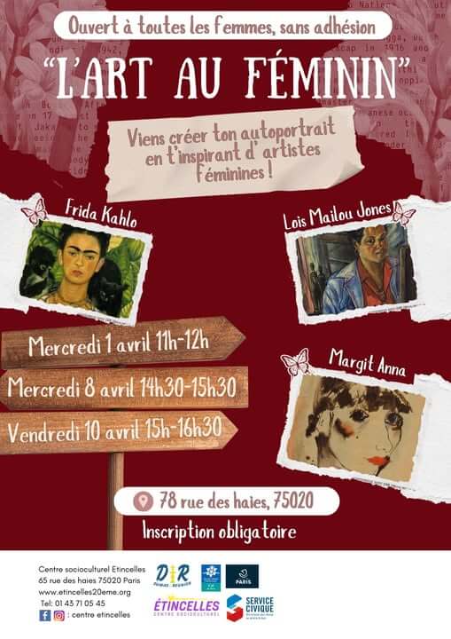 Atelier créatif : l'art au féminon | Etincelles