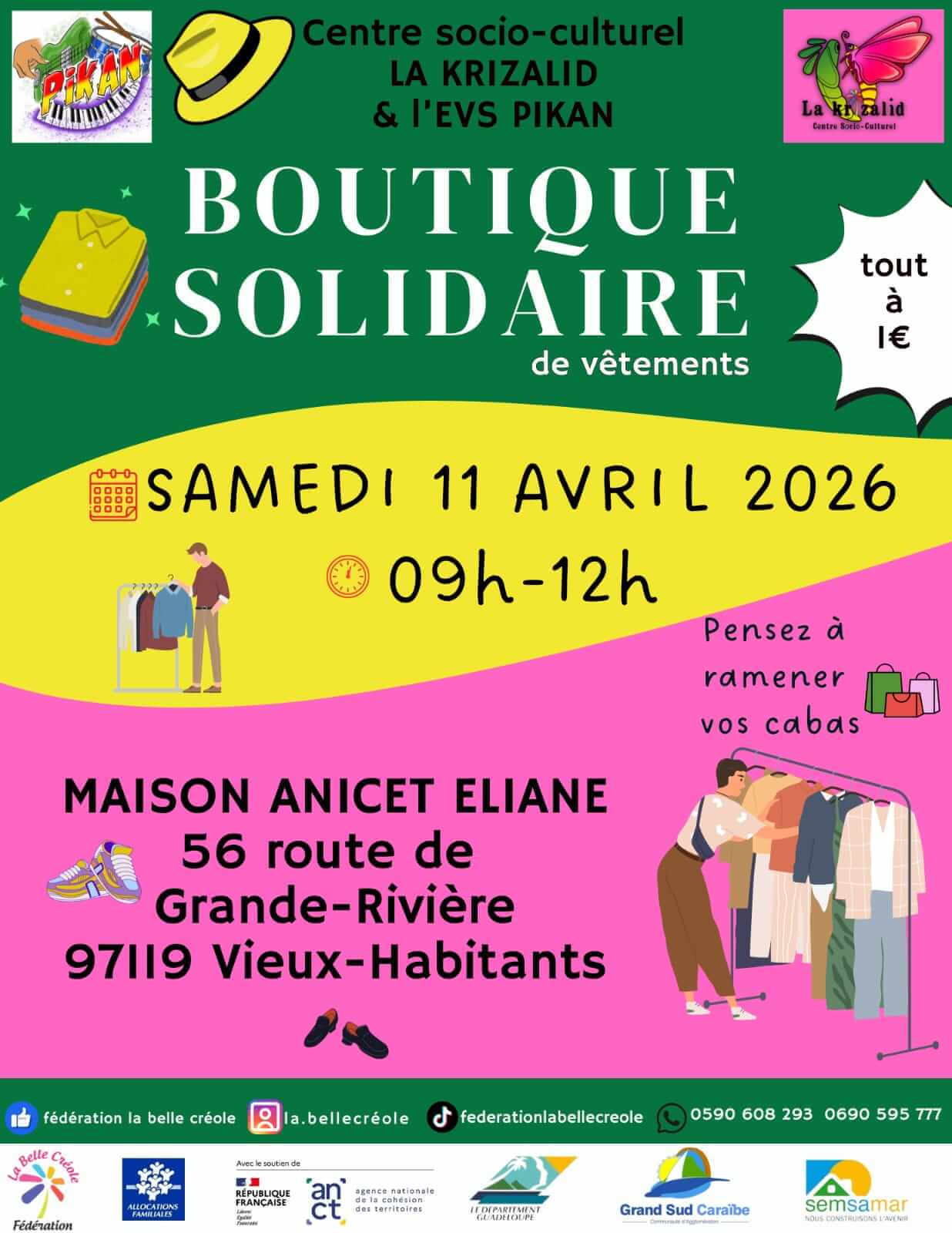 Boutique solidaire-EVS PIKAN | Agenda du quartier