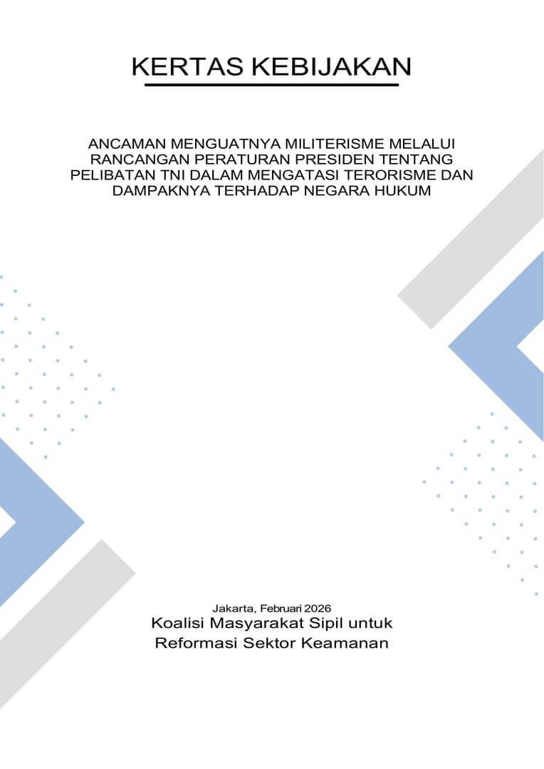 KERTAS KEBIJAKAN PENANGANAN TNI DALAM ATASI TERORISME_2026_FINAL | Forus