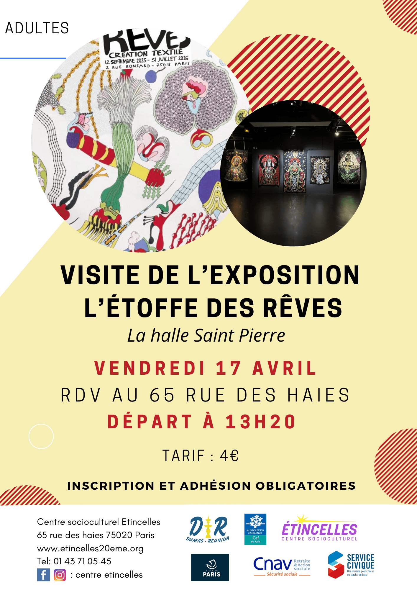 Visite de l'exposition "L"étoffe des rêves" | Etincelles