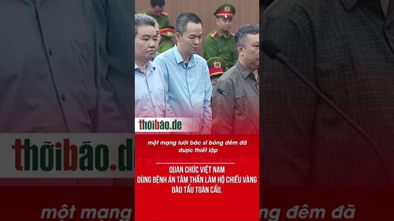 Quan Chức Việt Nam Dùng Bệnh Án Tâm Thần Làm Hộ Chiếu Vàng Đào Tẩu Toàn Cầu.