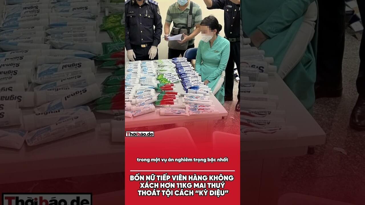 BỐN NỮ TIẾP VIÊN HÀNG KHÔNG XÁCH HƠN 11KG MAI THUÝ THOÁT TỘI CÁCH “KỲ DIỆU”