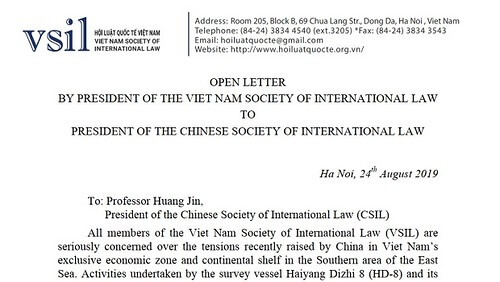 Trao đổi giữa chủ tịch Hội Luật quốc tế Việt Nam và Trung Quốc về Biển Đông | Vietnam Fraternité