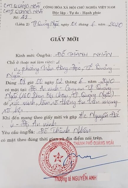 Làm việc với an ninh | Vietnam Fraternité