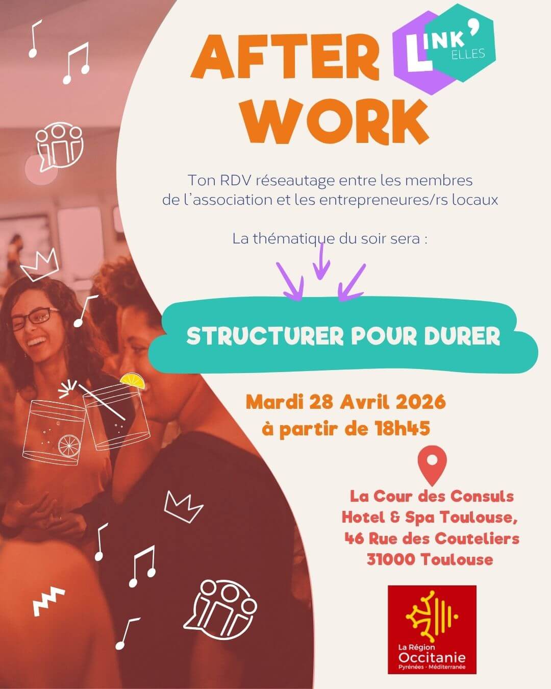 Afterwork Link'Elles #4 - Occitanie (Toulouse) | Link'Elles