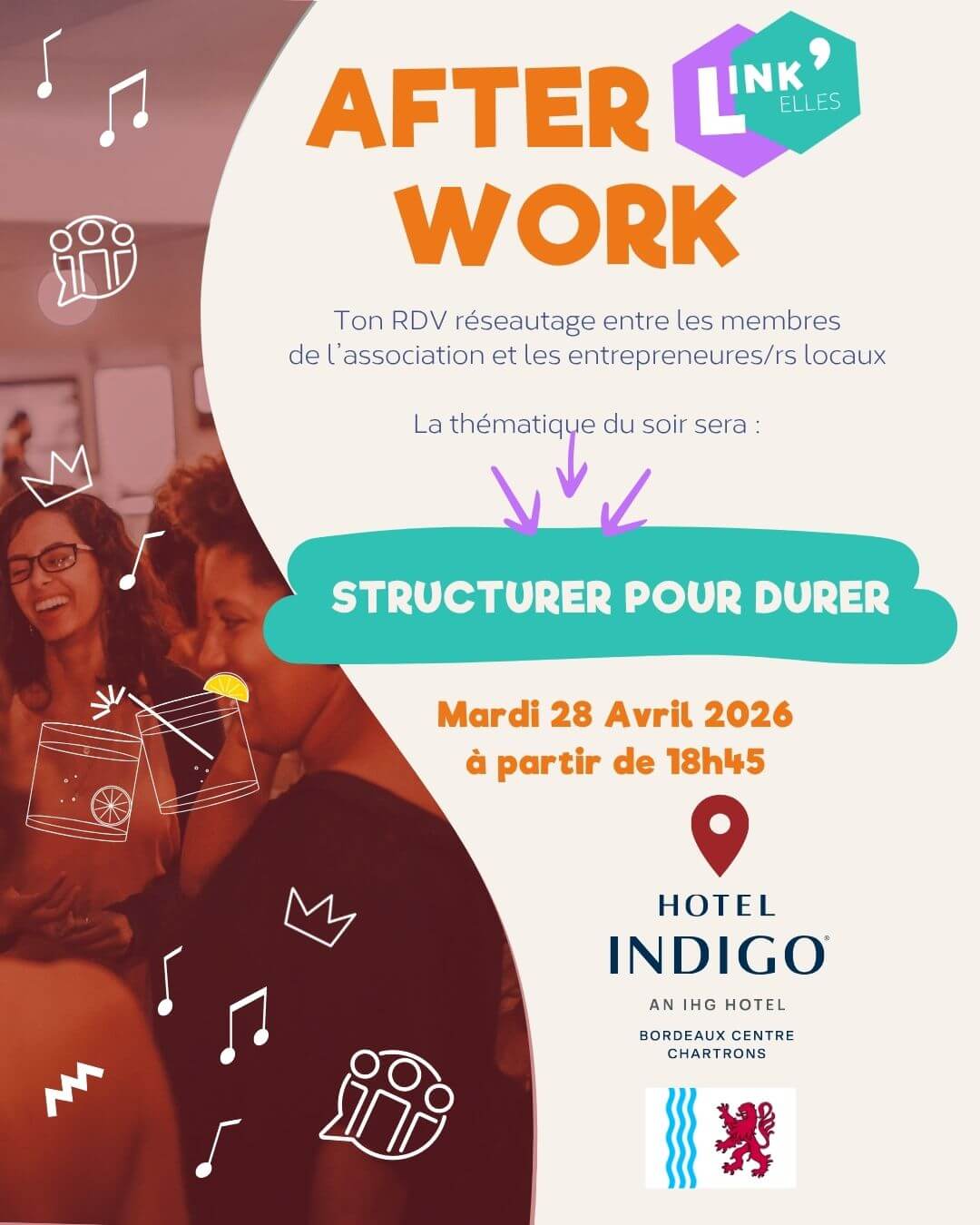 Afterwork Link'Elles #4 - Nouvelle Aquitaine (Bordeaux) | Link'Elles