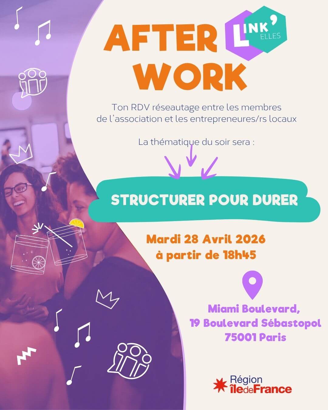 Afterwork Link'Elles #4 - Ile de France (Paris) | Link'Elles